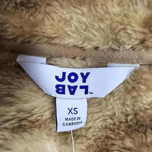 Women's Printed High Pile Fleece Jacket | JoyLab | X Small - Picture 8 of 12